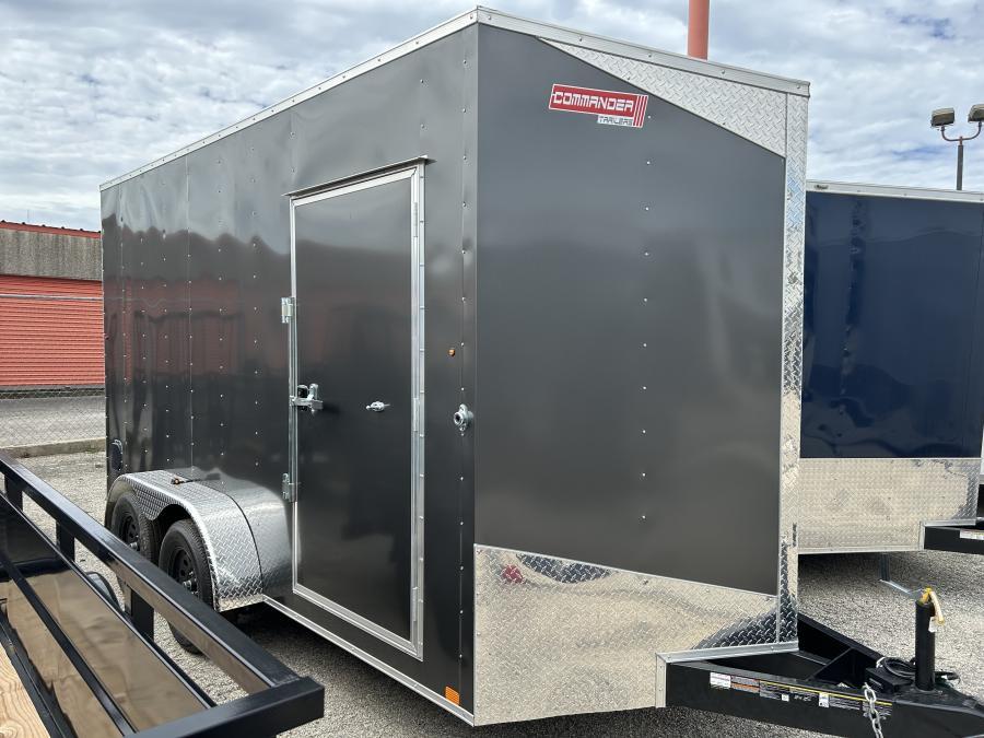 7X14 V NOSE ENCLOSED STD RAMP DOOR 7K BY CARRY ON Image 0