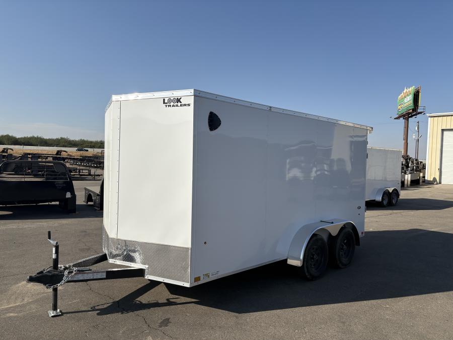 K-DX 7X14 EX DLX FLAT TOP VNOSE ENCLOSED CARGO 7K Image 0