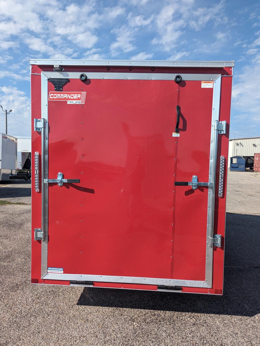 6X12  V-NOSE ENCLOSED Cargo with rear RAMP DOOR Single 3.5k axle BY CARRY ON Image 2