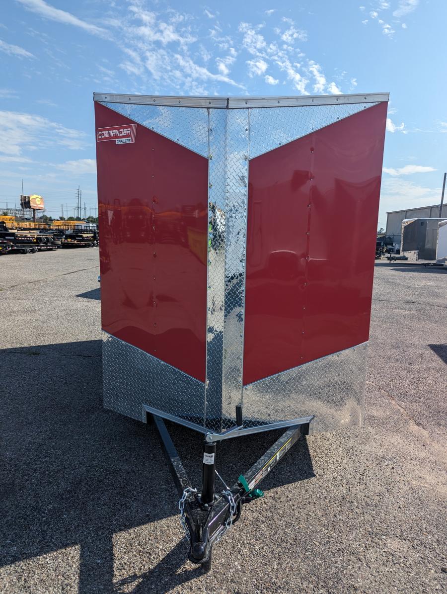 6X12  V-NOSE ENCLOSED Cargo with rear RAMP DOOR Single 3.5k axle BY CARRY ON Image 3