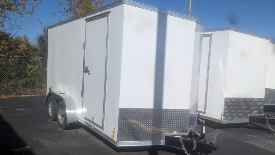 RDLX RDLX 7 x 14 TA FLAT TOP WEDGE ENCLOSED TRAILER BY RC Image 0