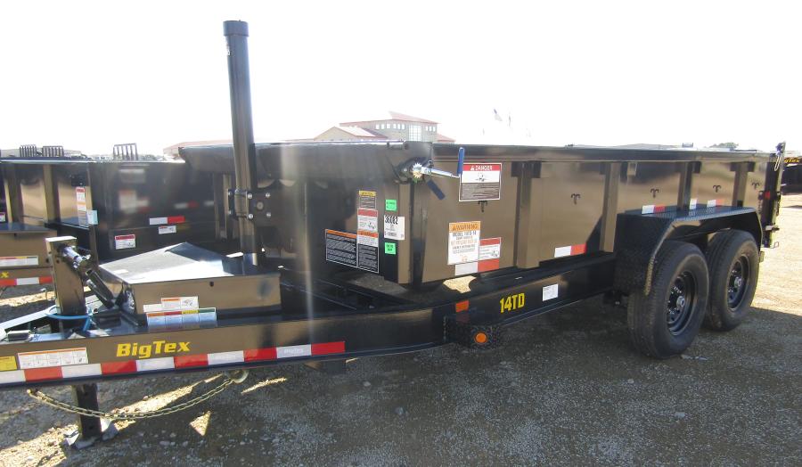 Big Tex 14TD 15.4K HD TELESCOPIC DUMP 83"x14 6SIR, BLACK Image 0