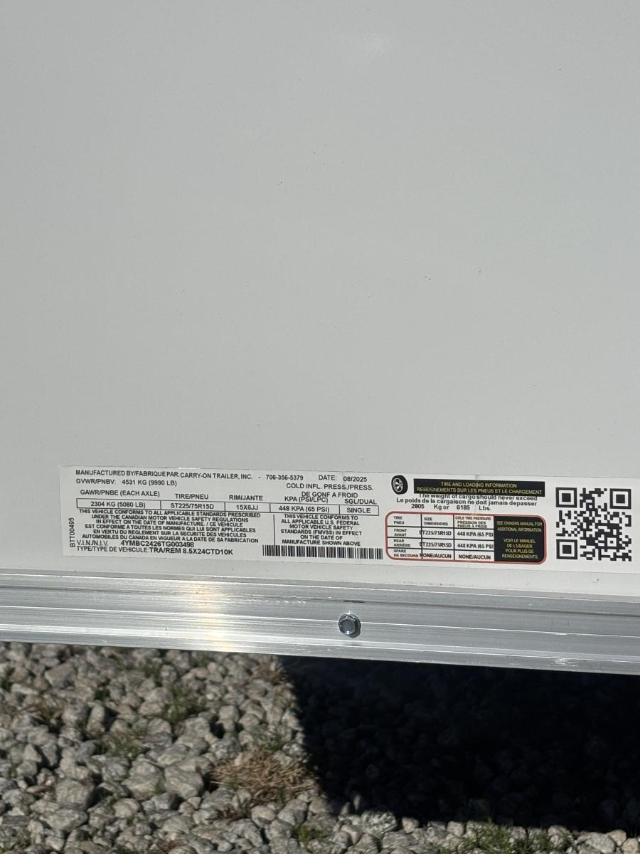 85X2 85X24 V NOSE ENCLOSED STD RAMP DOOR 10K BY CARRY ON Image 10