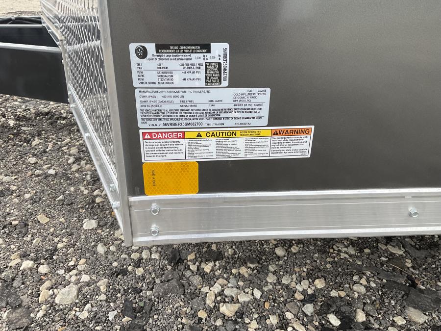 RDLX RDLX 85 x 20 TA FLAT TOP WED ENCLOSED TRAILER BY RC Image 1