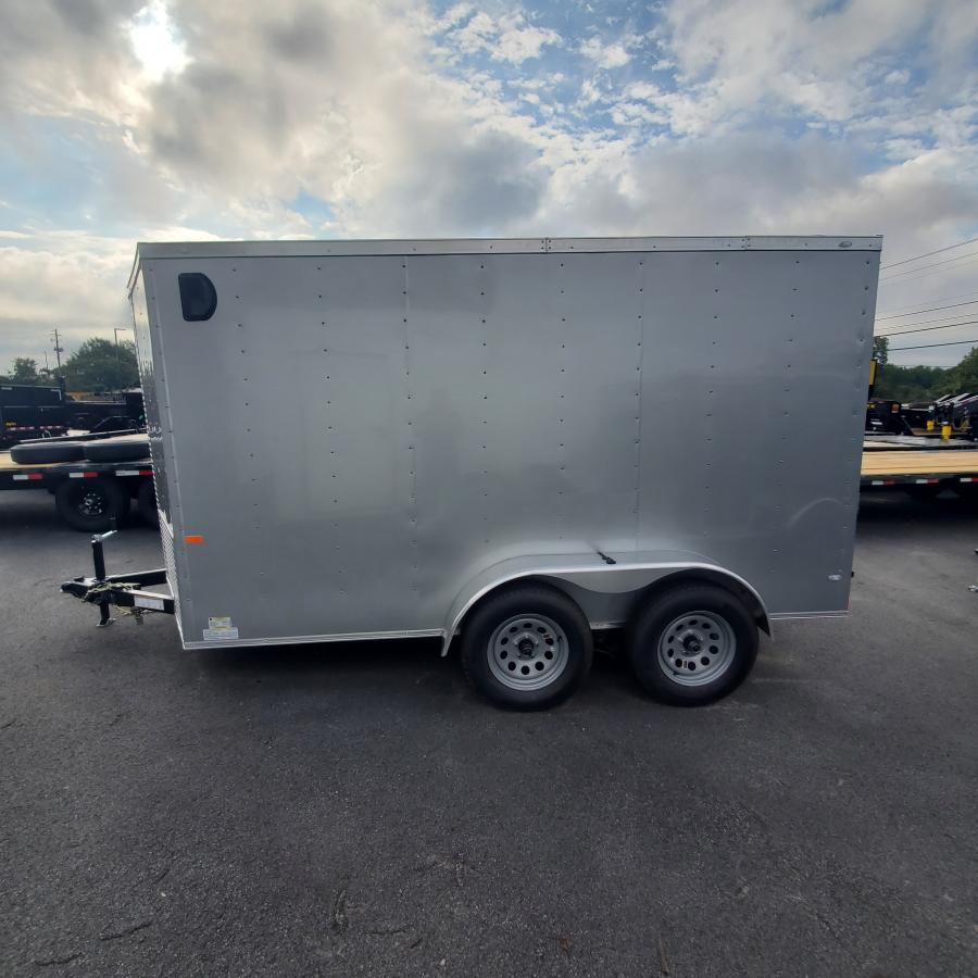 RS61 ENCL 6X12 TA SILVER RAMP DOOR 66" HT BY ROCK SOLID Image 0