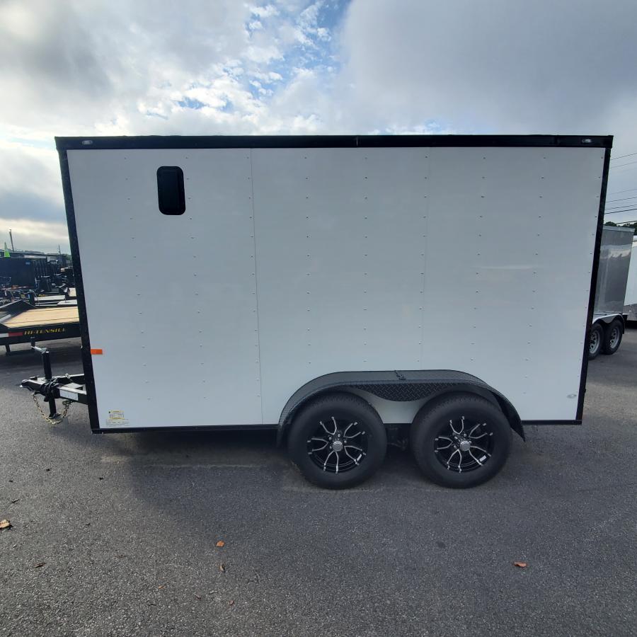 RS61 ENCL 6X12 TA WHITE RAMP DOOR 66" HT BY ROCK SOLID Image 0