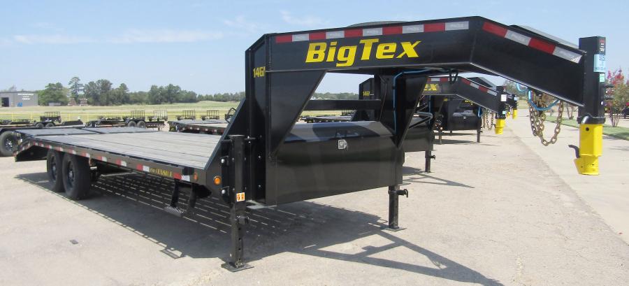 Big Tex 14GN, Gooseneck, 102" x 25', 15.9K, Dovetail, Mega Ramps Image 0