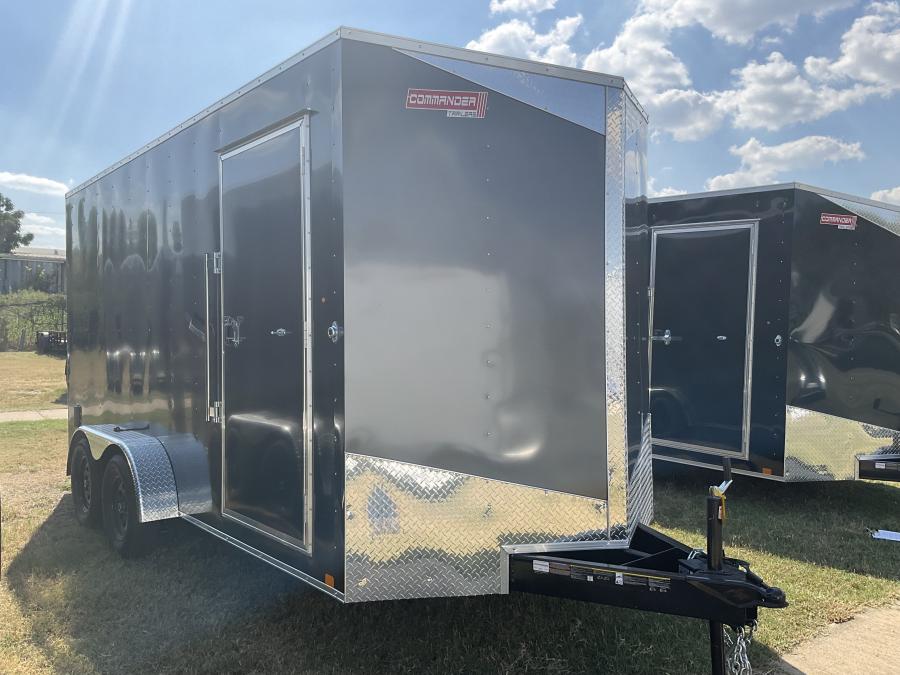 7X16 7X16 V NOSE ENCLOSED STD RAMP DOOR 7K BY CARRY ON Image 2