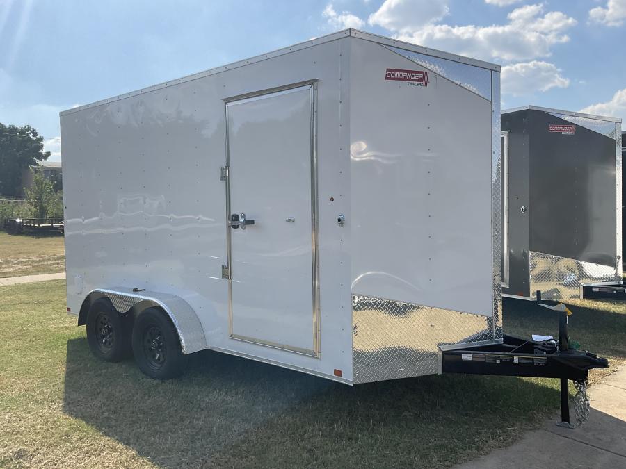 7X14 7X14 V NOSE ENCLOSED STD RAMP DOOR 7K BY CARRY ON Image 2