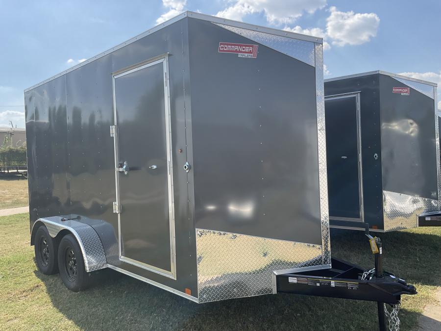 7X14 7X14 V NOSE ENCLOSED STD RAMP DOOR 7K BY CARRY ON Image 0