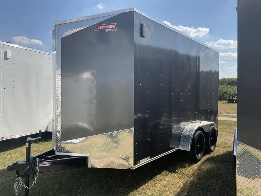 7X14 7X14 V NOSE ENCLOSED STD RAMP DOOR 7K BY CARRY ON Image 2