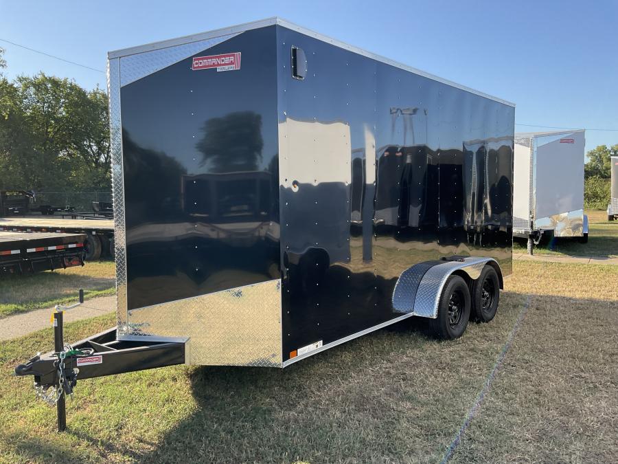 7X16 7X16 V NOSE ENCLOSED STD RAMP DOOR 7K BY CARRY ON Image 1