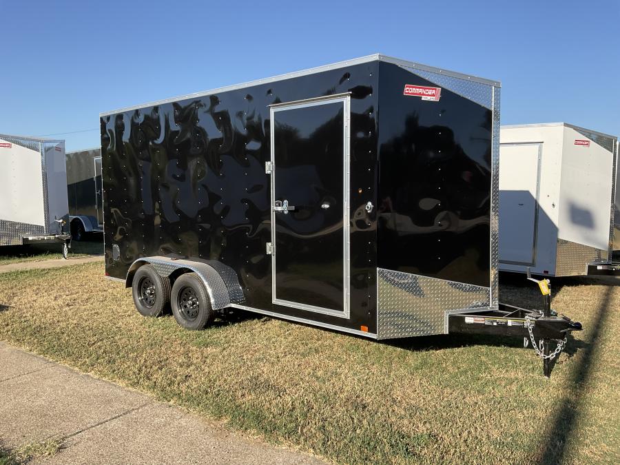 7X16 7X16 V NOSE ENCLOSED STD RAMP DOOR 7K BY CARRY ON Image 2