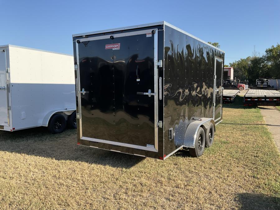 7X16 7X16 V NOSE ENCLOSED STD RAMP DOOR 7K BY CARRY ON Image 3