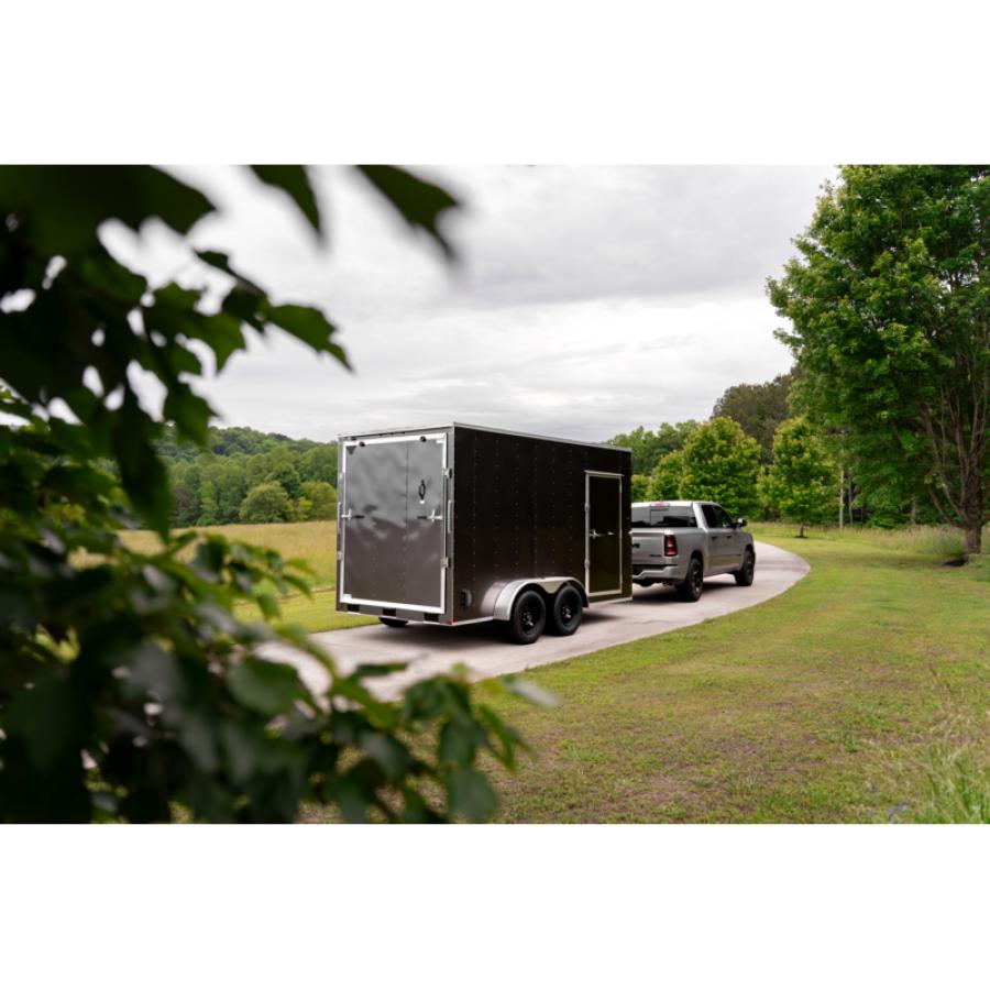 7X16 7X16 V NOSE ENCLOSED STD RAMP DOOR 7K BY CARRY ON Image 0