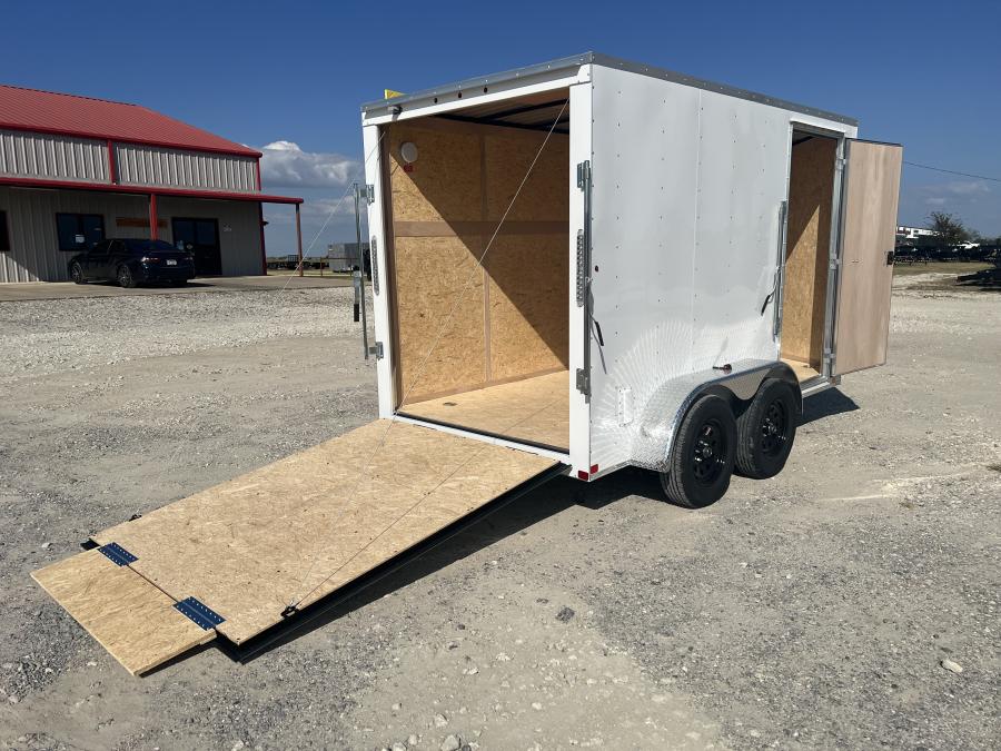 6X12 V NOSE ENCLOSED STD RAMP DOOR 7K BY CARRY ON Image 3