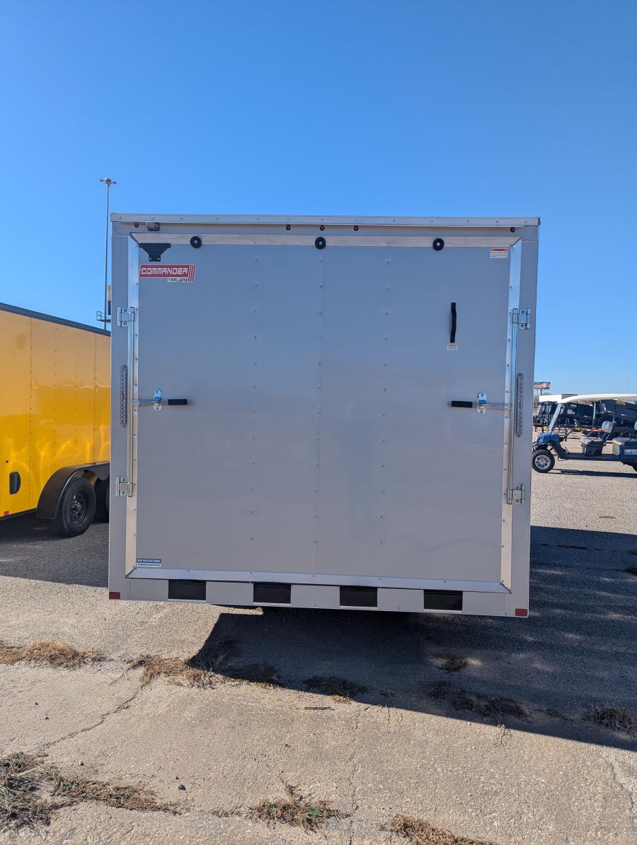 85X16 V NOSE ENCLOSED Rear RAMP DOOR Tandem 5ks Image 3