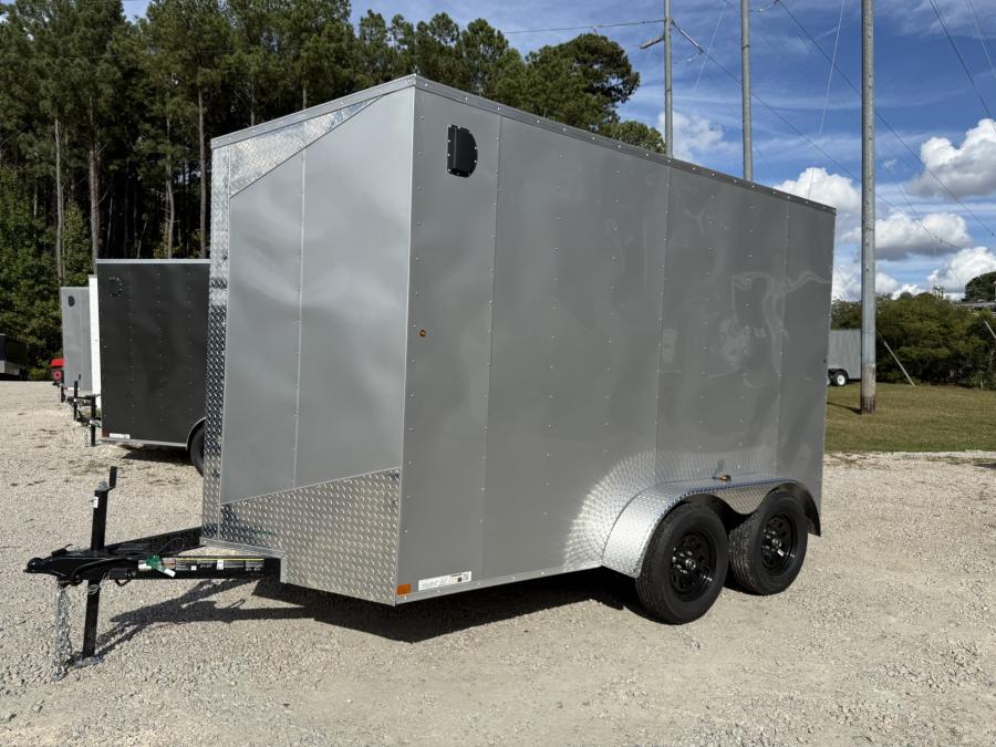 7X12 V NOSE ENCLOSED STD RAMP DOOR 7K BY CARRY ON Image 0
