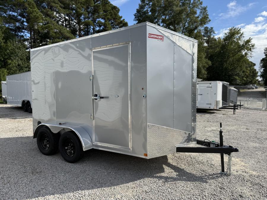 7X12 V NOSE ENCLOSED STD RAMP DOOR 7K BY CARRY ON Image 1