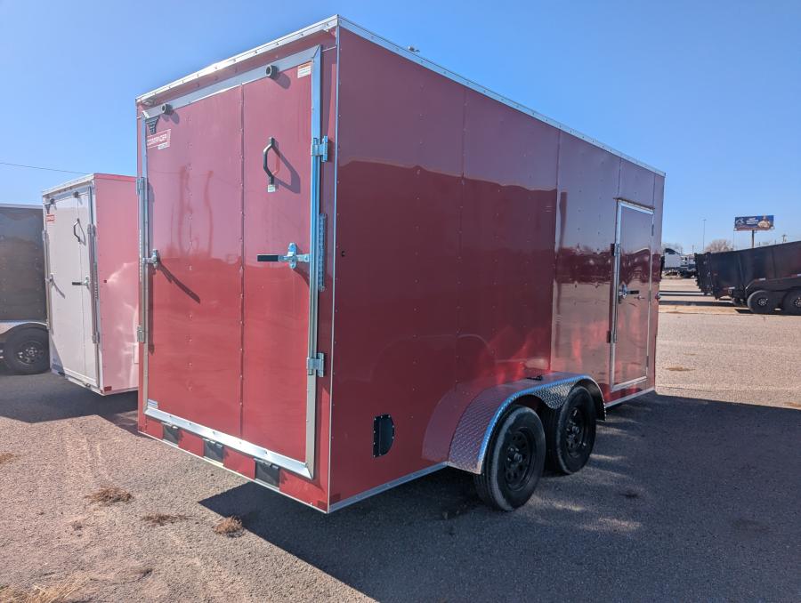 7X16 V NOSE ENCLOSED Cargo RAMP DOOR 7K BY CARRY ON Image 2