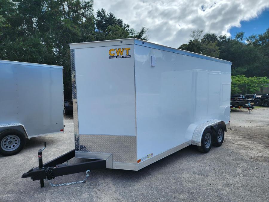 CW Cargo 7 x 12 TA. V-Nose, Ramp, Side Door, LED LTS Image 0
