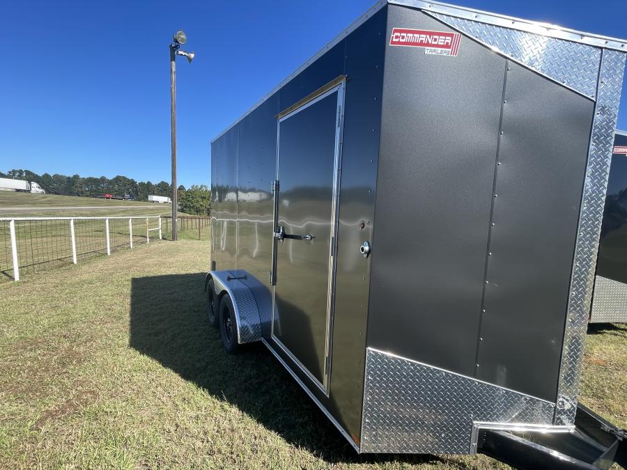 7X14 7X14 V NOSE ENCLOSED STD RAMP DOOR 7K BY CARRY ON Image 2