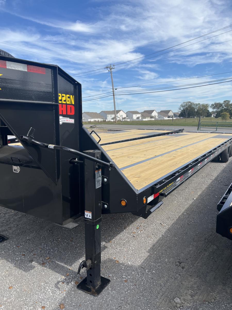 Big Tex 22GN, Gooseneck, 102" x 40', 23.9K, Dovetail, Mega Ramps Image 1