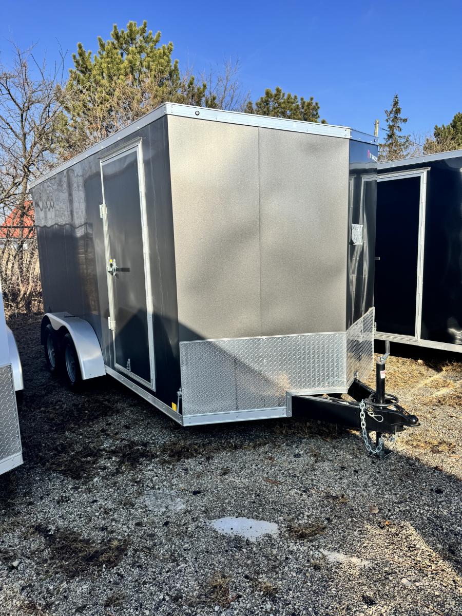 RDLX RDLX 7 x 14 TA FLAT TOP WEDGE ENCLOSED TRAILER BY RC Image 0