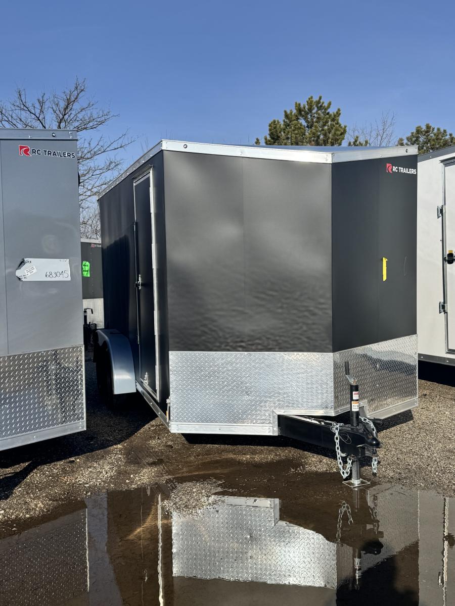 RDLX RDLX 7 x 14 TA FLAT TOP WEDGE ENCLOSED TRAILER BY RC Image 1