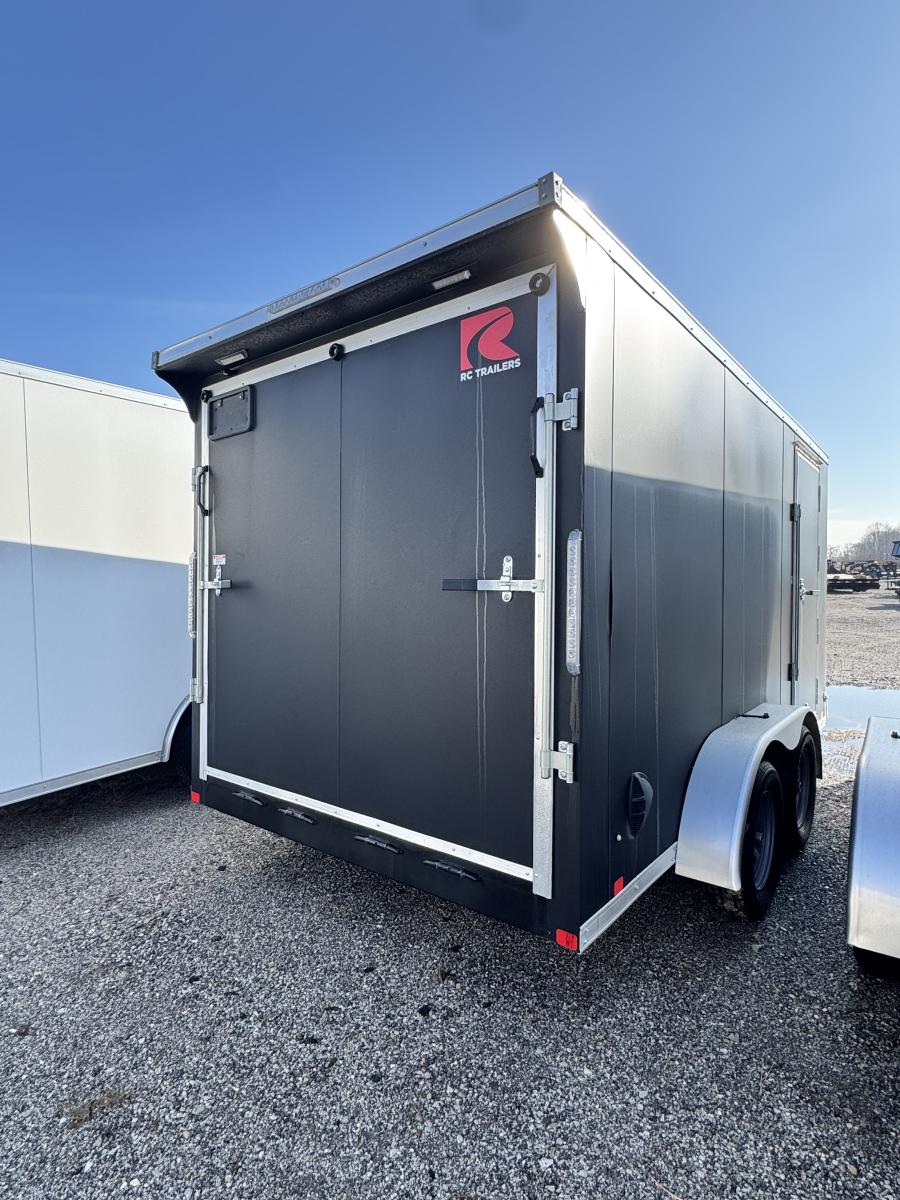 RDLX RDLX 7 x 14 TA FLAT TOP WEDGE ENCLOSED TRAILER BY RC Image 2