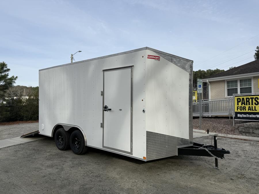 8.5'X16' V NOSE ENCLOSED STD RAMP DOOR 10K BY CARRY ON Image 0