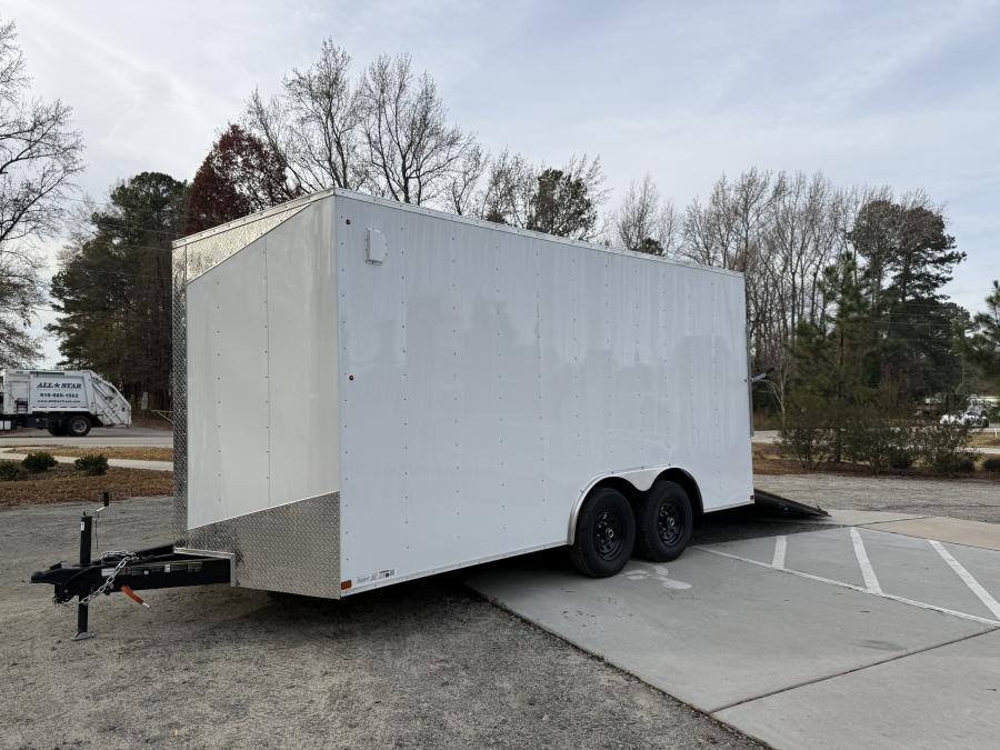 8.5'X16' V NOSE ENCLOSED STD RAMP DOOR 10K BY CARRY ON Image 1