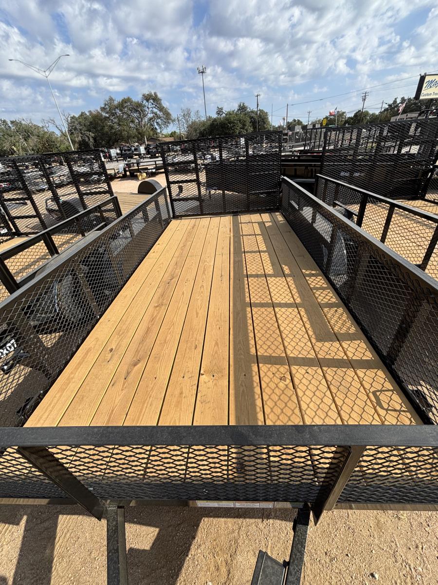 Top Hat 14x83 RX07 Black Utility Trailer Image 1