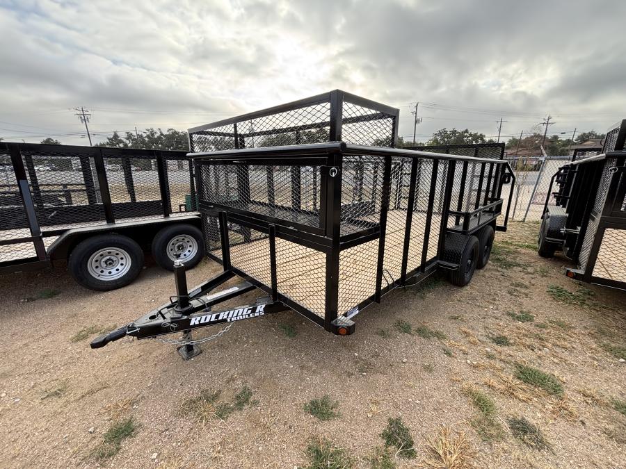 83×16 tandem axle landscape utility trailer by Rocking R Image 0