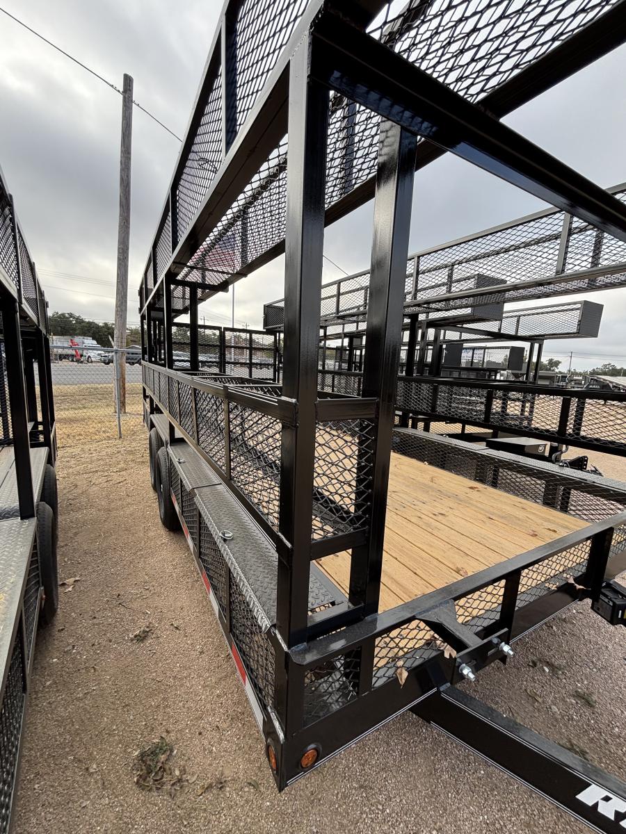 83×18 tandem axle irrigation utility trailer by Rocking R Image 2