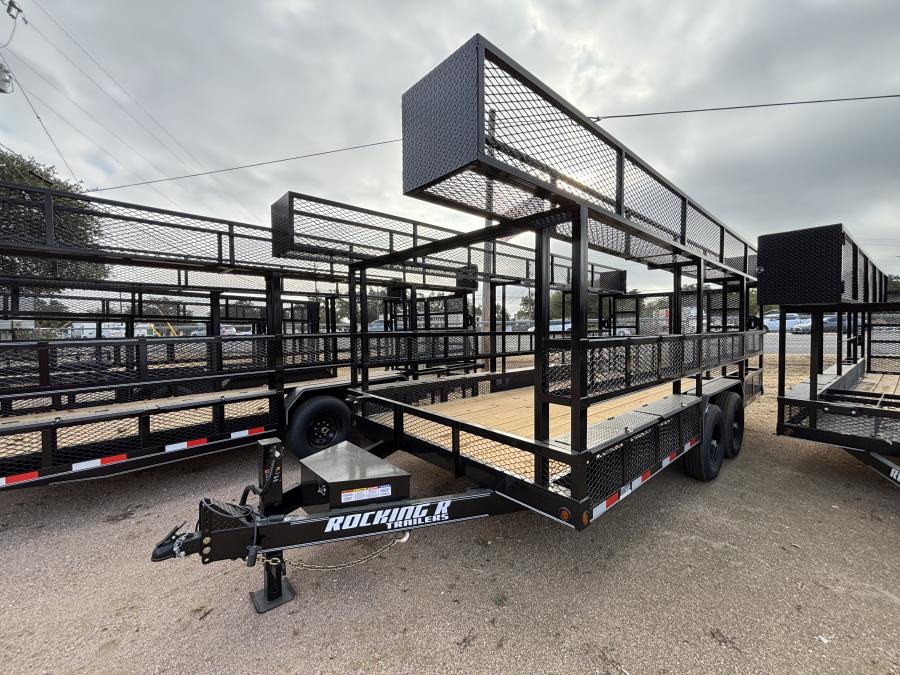 83x18 tandem axle irrigation utility trailer by Rocking R Image 0