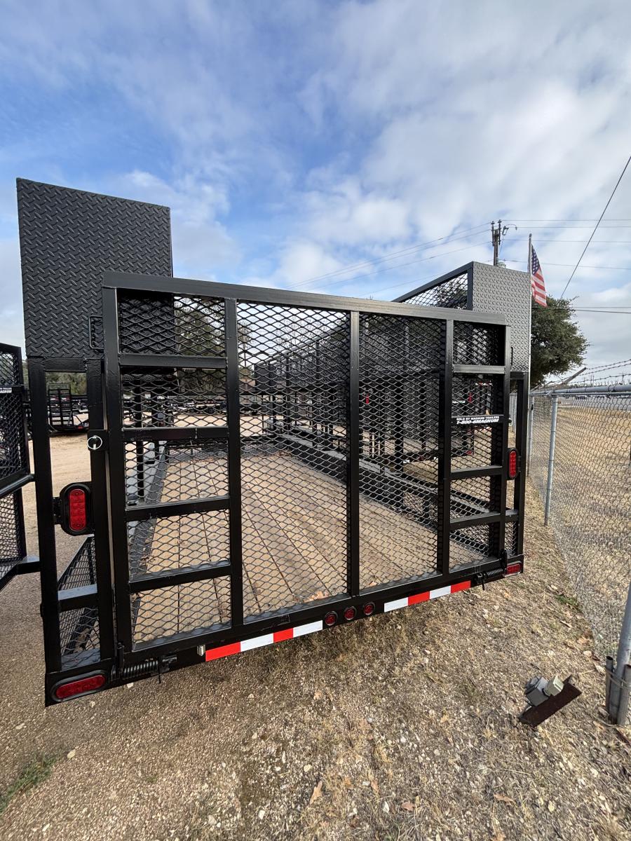 83x18 tandem axle irrigation utility trailer by Rocking R Image 0