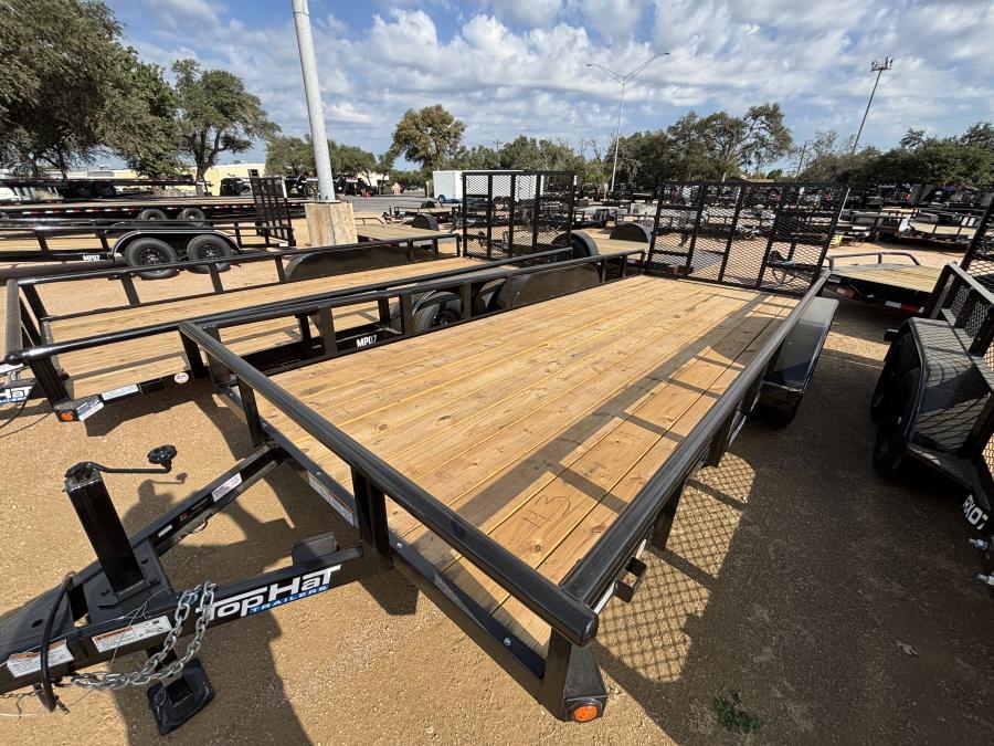 Top Hat 18x83 MP Black Utility Trailer Image 0