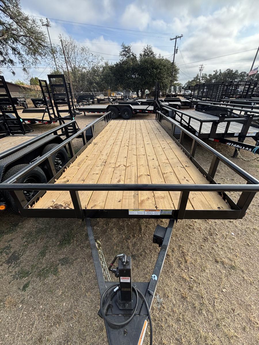 Top Hat 20x83 HP10 Black Utility Trailer Image 0