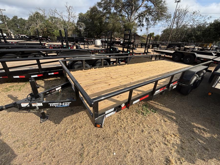 Top Hat 20x83 HP10 Black Utility Trailer Image 1