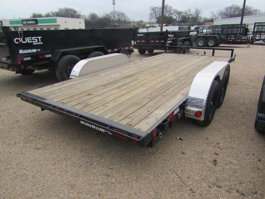 PJ C4, Car Hauler, 16' x 83", 7K, Spare Mount Image 1