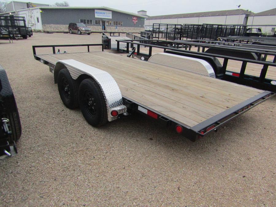 PJ C4, Car Hauler, 16' x 83", 7K, Spare Mount Image 2