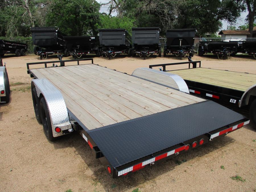 PJ C5, Car Hauler, 18' x 83", 7K, Spare Mount Image 1