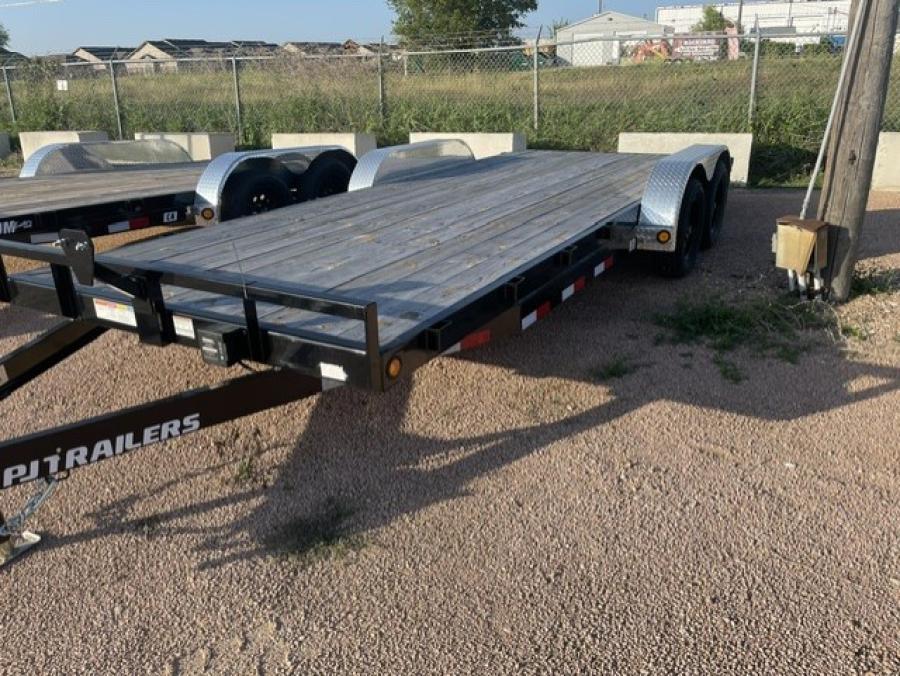 PJ C5, Car Hauler, 20′ x 83″, 7K, Spare Mount Image 1