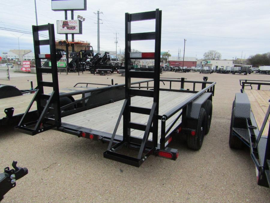 PJ TRAILERS P818 PJ 18X83, EB2, SM, 5FUR, S/B, 6DR, BLACK Image 2