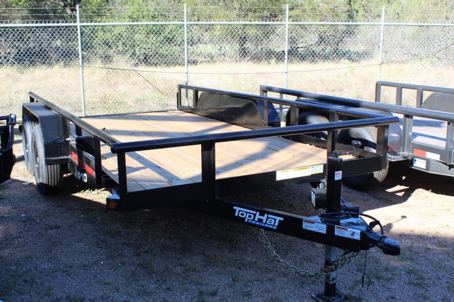 83"x14' tandem axle utility trailer by Top Hat Image 1