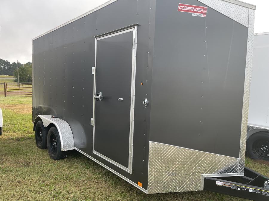 7X16 7X16 V NOSE ENCLOSED STD RAMP DOOR 7K BY CARRY ON Image 2