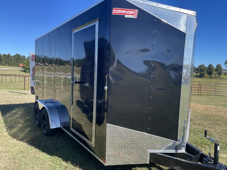 7X16 7X16 V NOSE ENCLOSED STD RAMP DOOR 7K BY CARRY ON Image 1