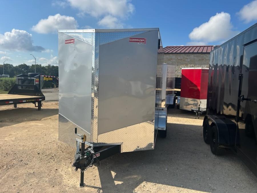 7X12 7X12 V NOSE ENCLOSED STD RAMP DOOR 7K BY CARRY ON Image 1