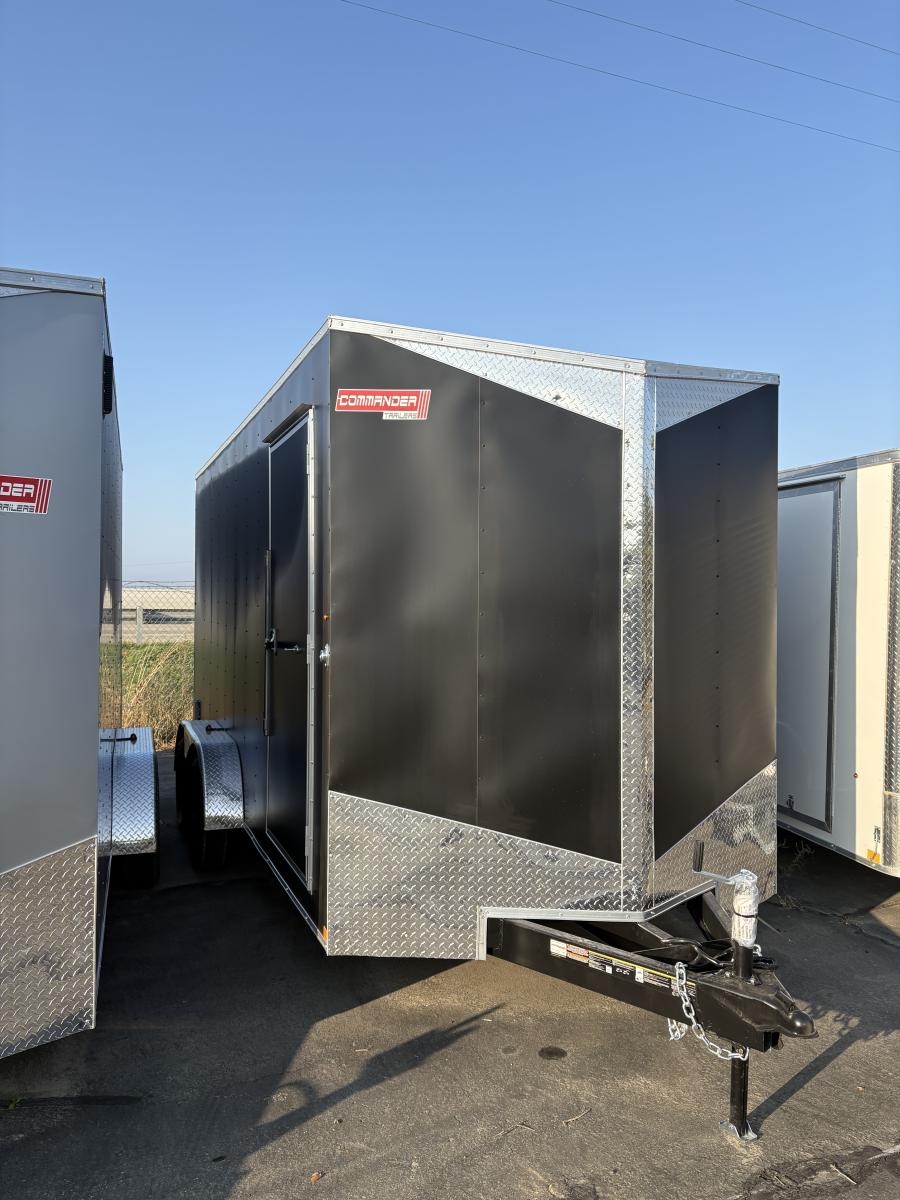 7X16 7X16 V NOSE ENCLOSED STD RAMP DOOR 7K BY CARRY ON Image 0